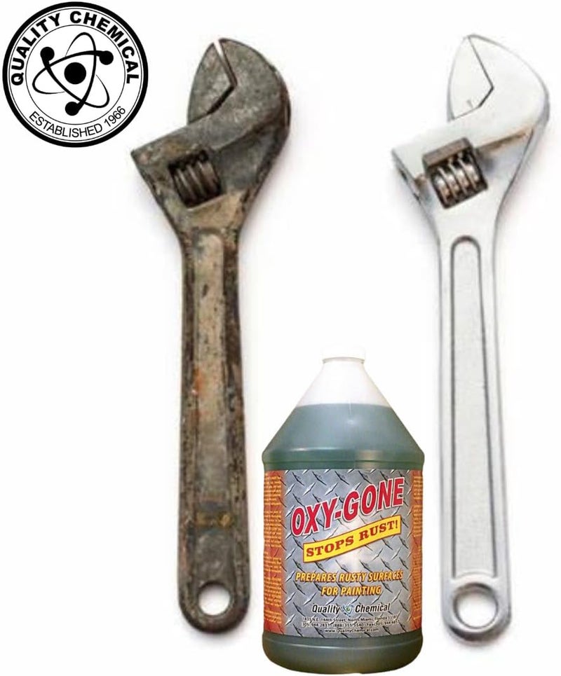 Quality Chemical Oxy-Gone Rust Remover and Metal Treatment - Rust Reformer, Rust Remover, Metal Rust Remover, Rust Neutralizer for Metal, Rust Converter, Remover, Rust Remover - 128 oz (COMBO) - Image 5